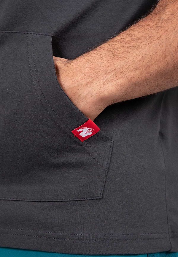 Chico Sleeveless Hooded T-Shirt- Washed Gray