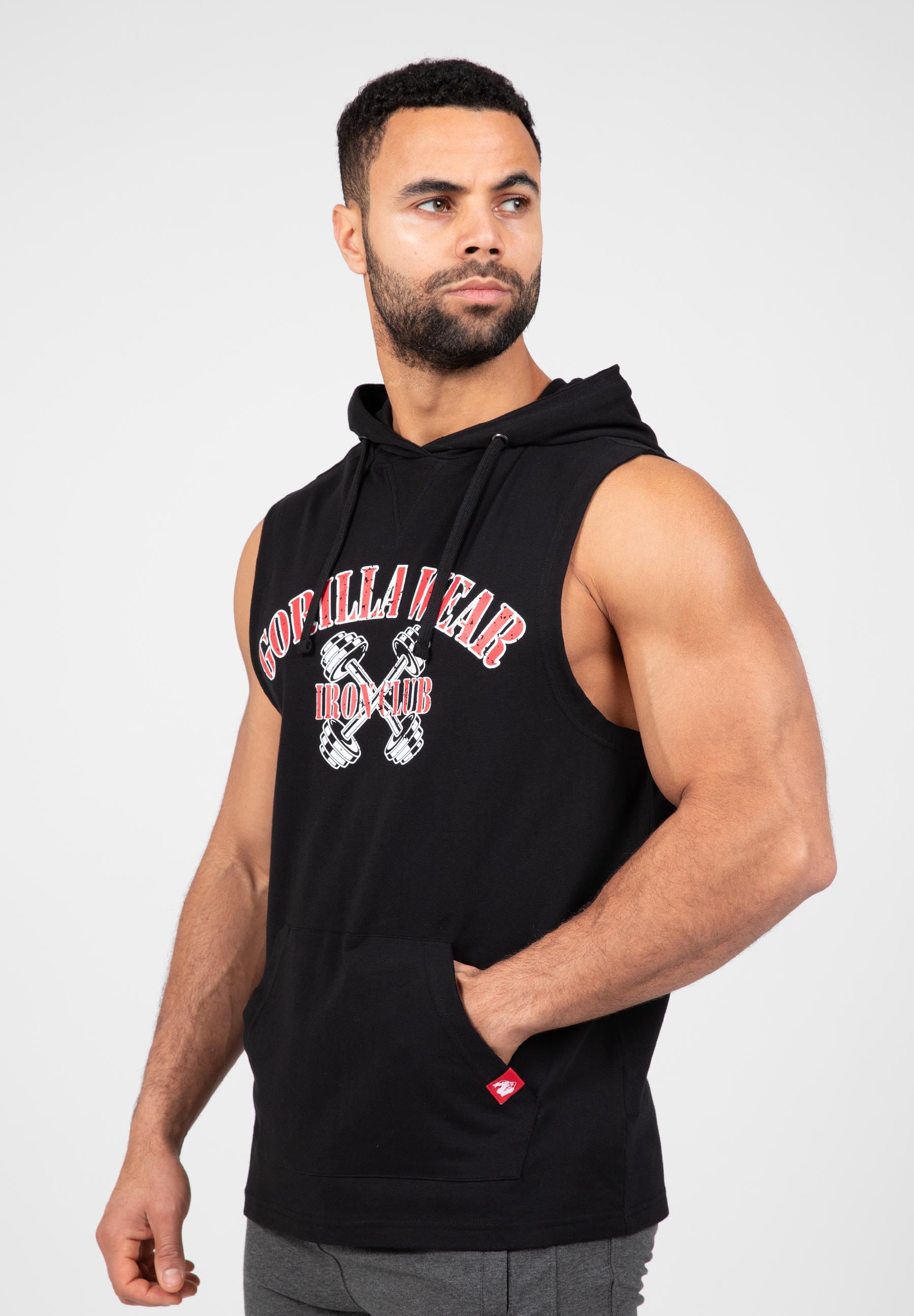 Chico Sleeveless Hooded T-Shirt - Black