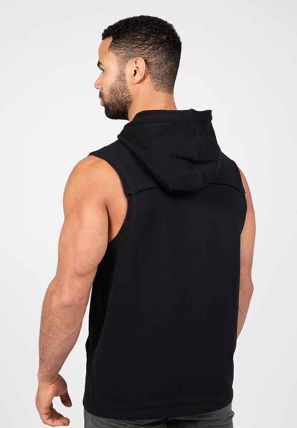 Chico Sleeveless Hooded T-Shirt - Black