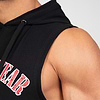 Chico Sleeveless Hooded T-Shirt - Black