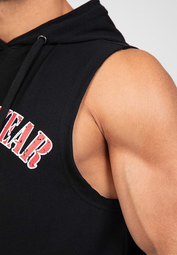 Chico Sleeveless Hooded T-Shirt - Black