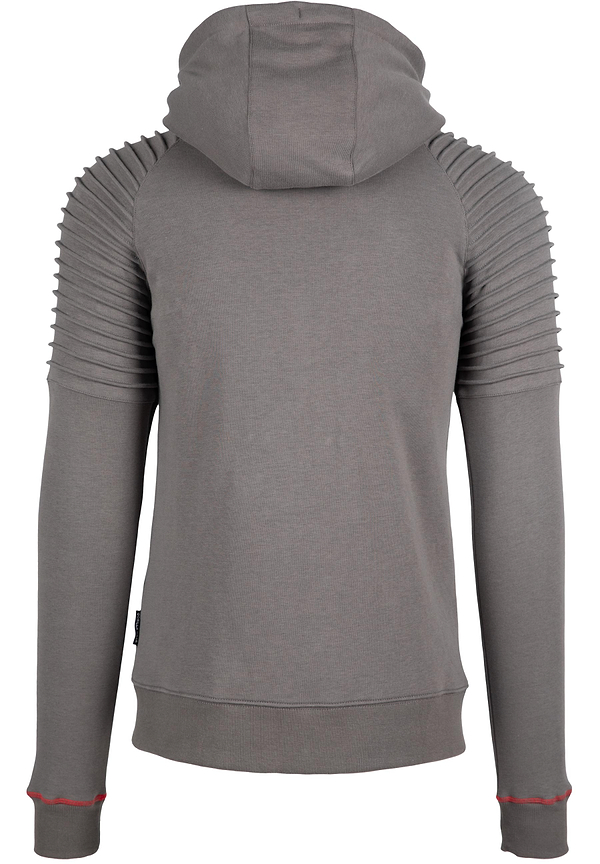 Georgia Zipped Hoodie - Gray