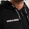 Georgia Zipped Hoodie - Black