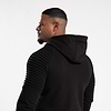 Georgia Zipped Hoodie - Black