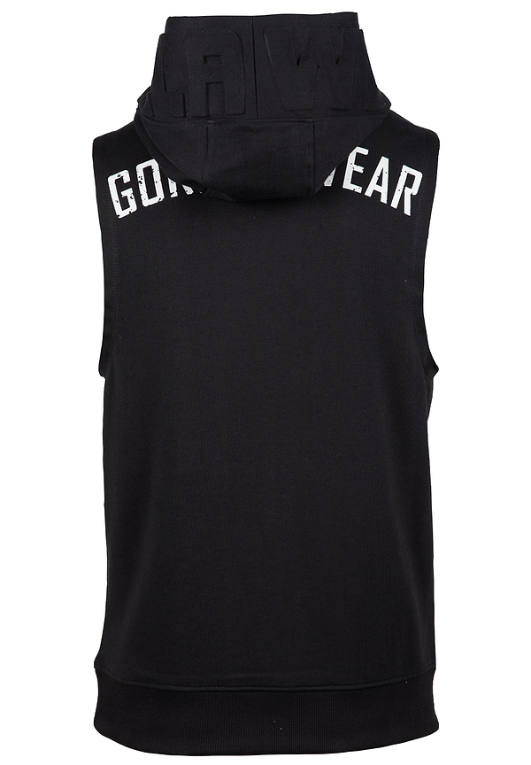 Marshall Sleeveless Hoodie - Black