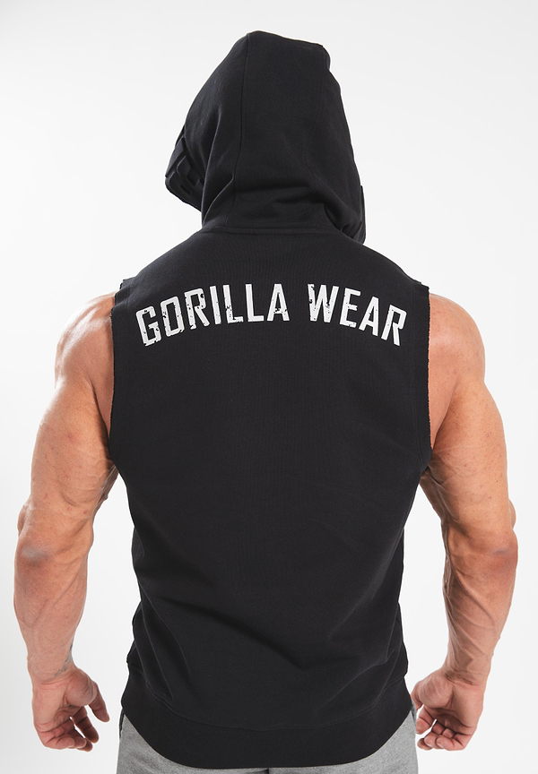 Marshall Sleeveless Hoodie - Black