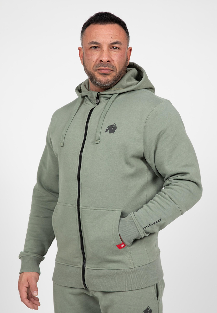 Leon Zipped Hoodie - Green