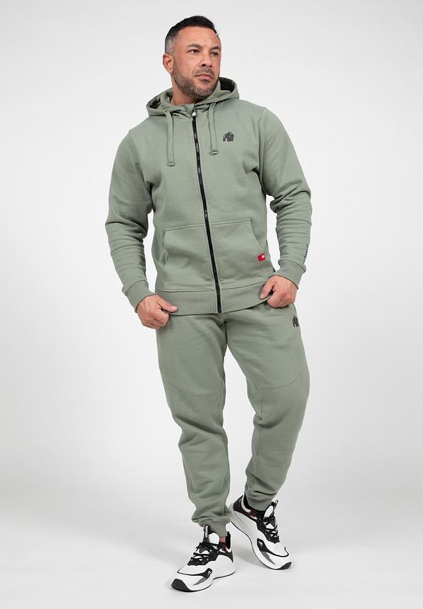Leon Zipped Hoodie - Green