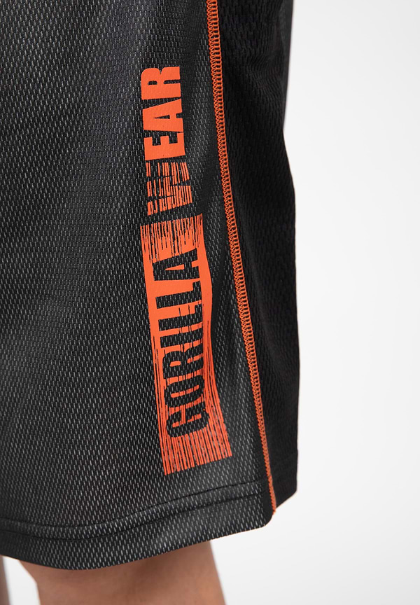 Wallace Mesh Shorts - Gray/Orange