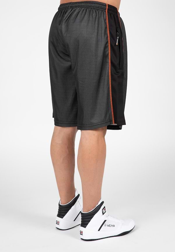 Wallace Mesh Shorts - Gray/Orange