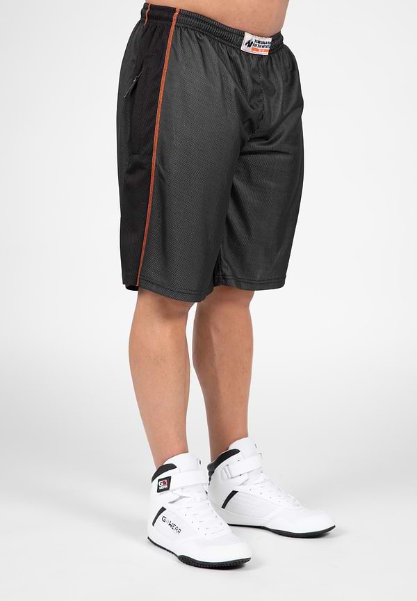Wallace Mesh Shorts - Gray/Orange
