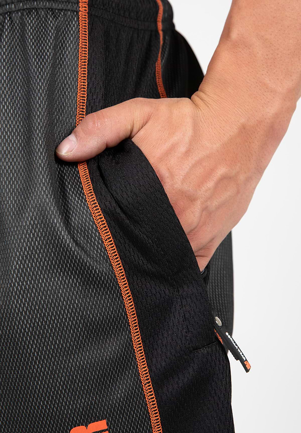 Wallace Mesh Shorts - Gray/Orange