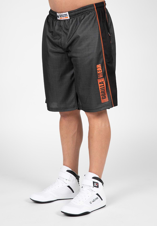 Wallace Mesh Shorts - Gray/Orange