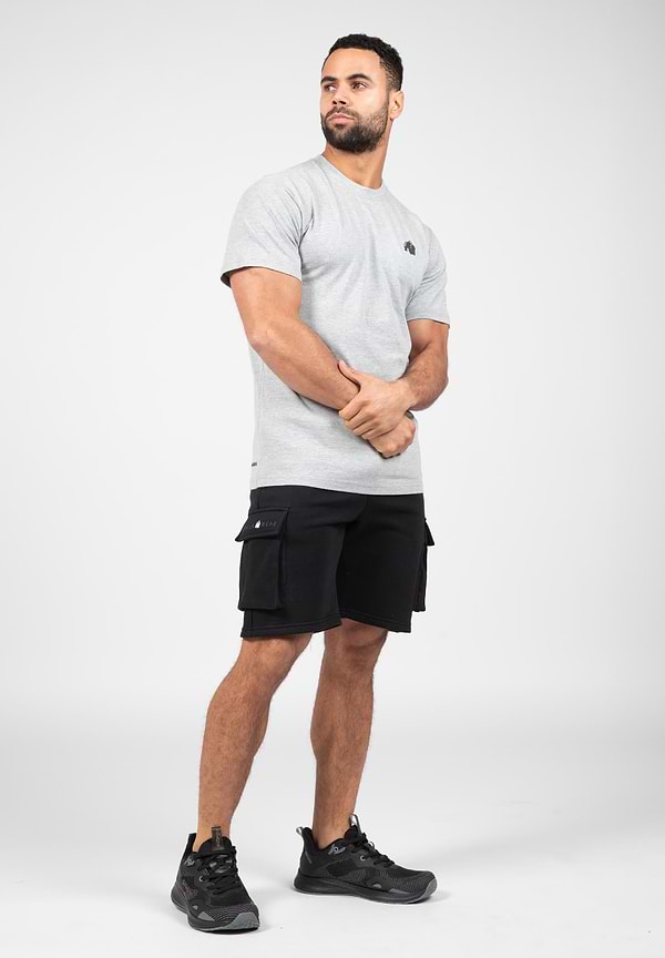 Hudson Cargo Sweat Shorts-Black