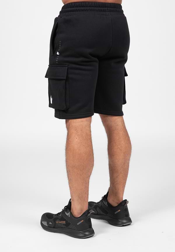 Hudson Cargo Sweat Shorts-Black