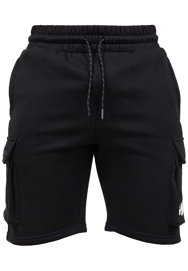 Hudson Cargo Sweat Shorts-Black