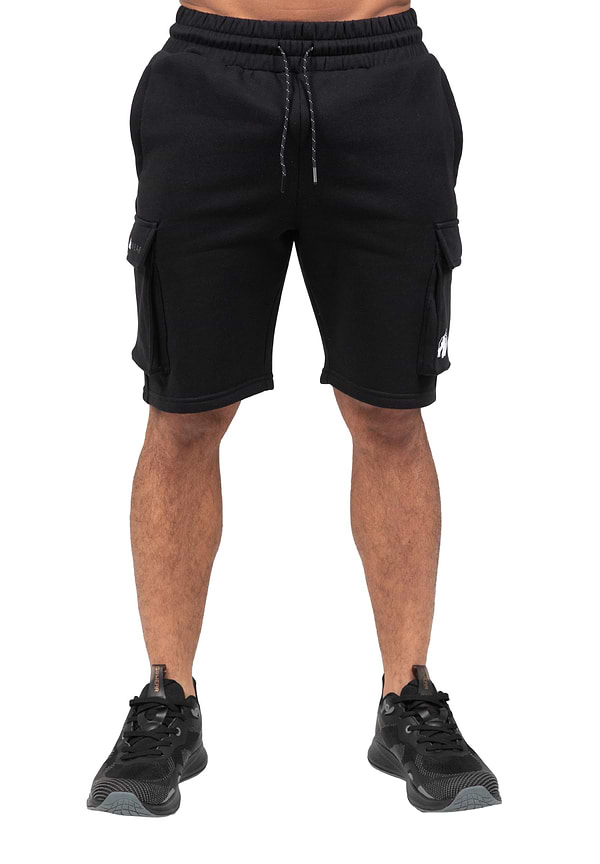 Hudson Cargo Sweat Shorts-Black