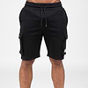Hudson Cargo Sweat Shorts-Black