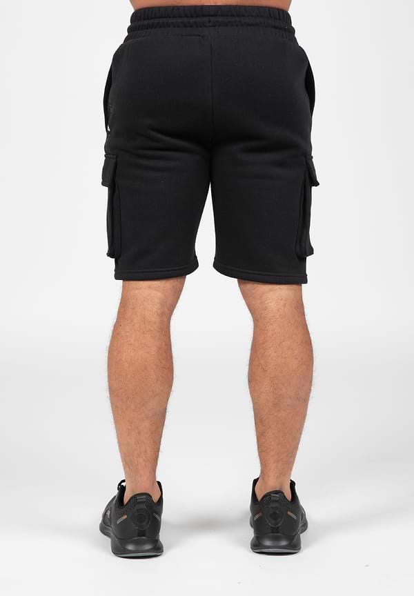 Hudson Cargo Sweat Shorts-Black