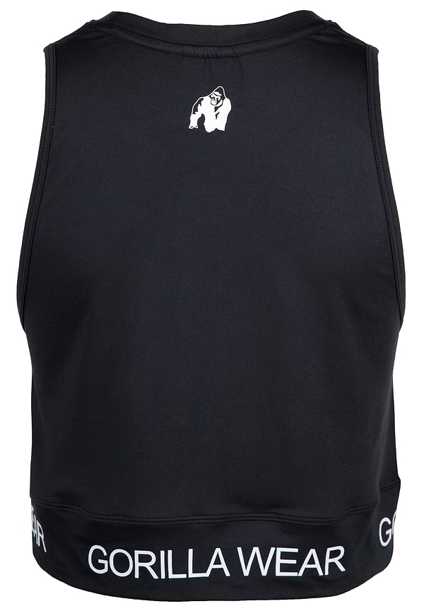 Colby Cropped Tank Top - Black