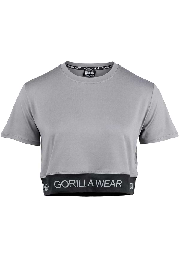 Colby Cropped T-Shirt - Gray