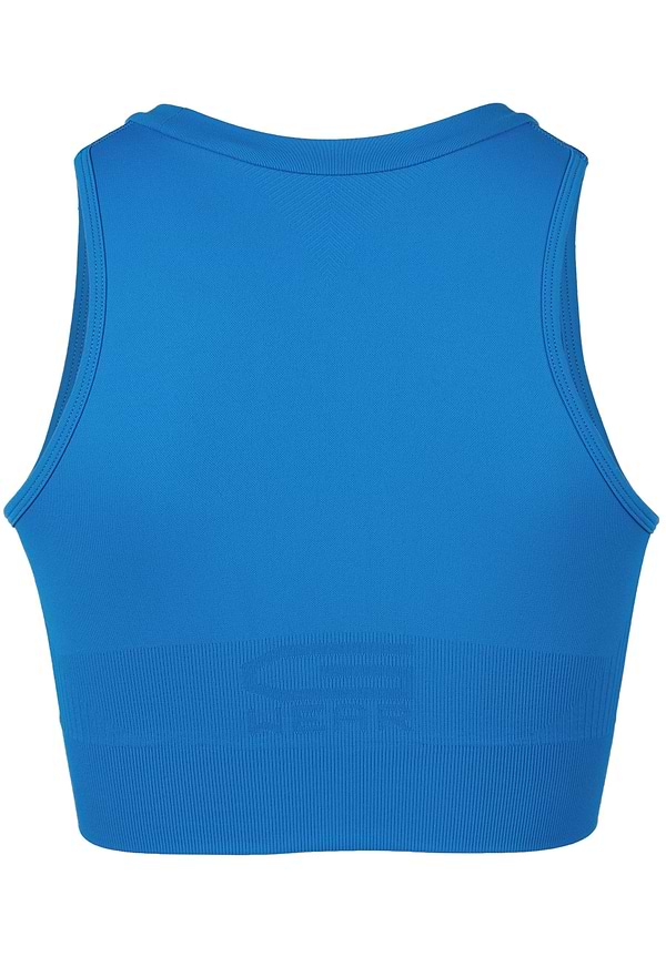 Olivia Seamless Crop Top - Blue