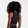 Olivia Seamless Crop Top - Black