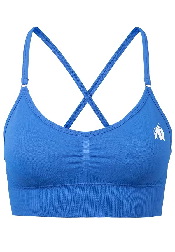 Olivia Seamless Sports Bra - Blue