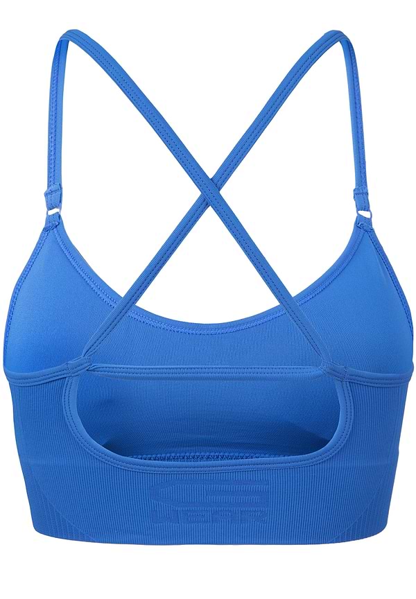 Olivia Seamless Sports Bra - Blue