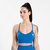 Olivia Seamless Sports Bra - Blue