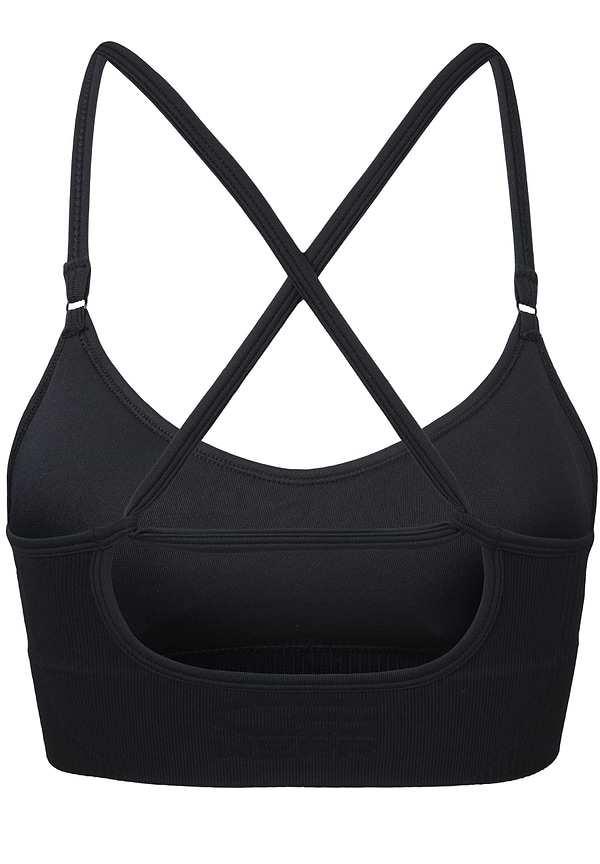 Olivia Seamless Sports Bra - Black
