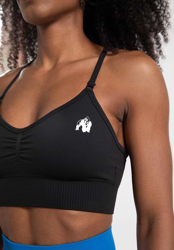 Olivia Seamless Sports Bra - Black