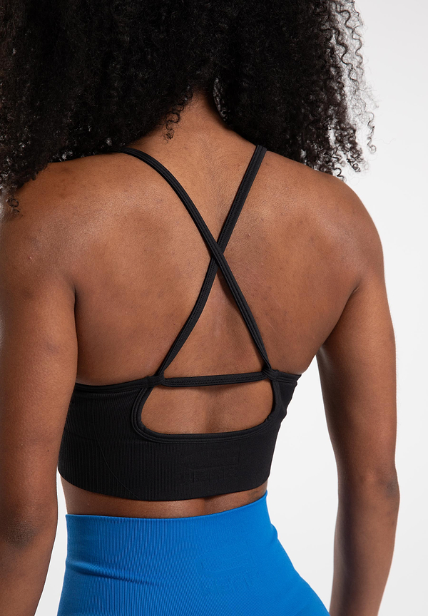 Olivia Seamless Sports Bra - Black