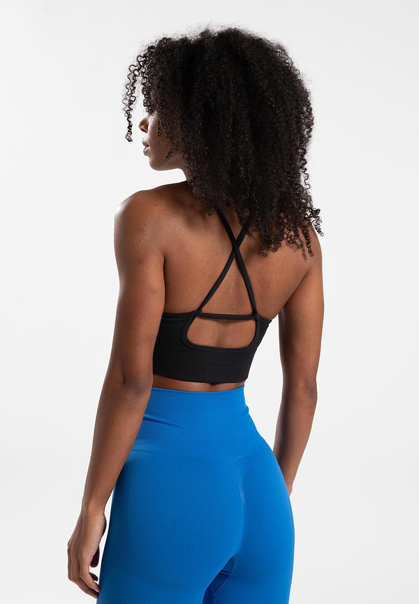 Olivia Seamless Sports Bra - Black