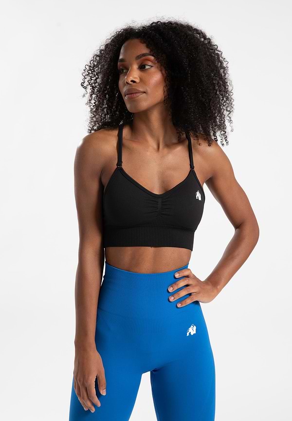 Olivia Seamless Sports Bra - Black