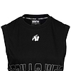 Albion Oversized Crop Top-Black