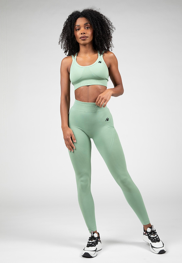 Whitney Seamless Sports Bra - Green