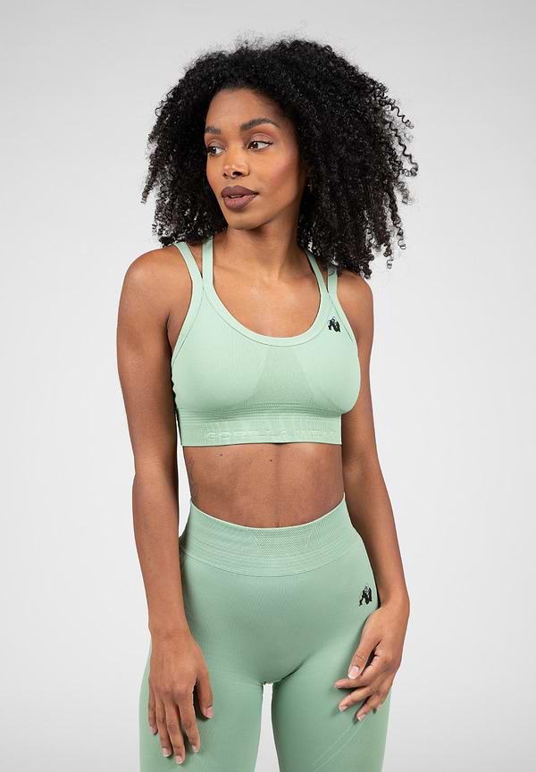 Whitney Seamless Sports Bra - Green