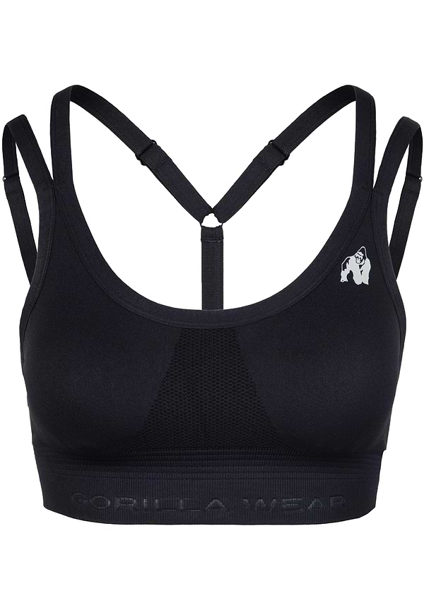 Whitney Seamless Sports Bra - Black