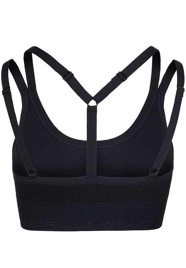Whitney Seamless Sports Bra - Black