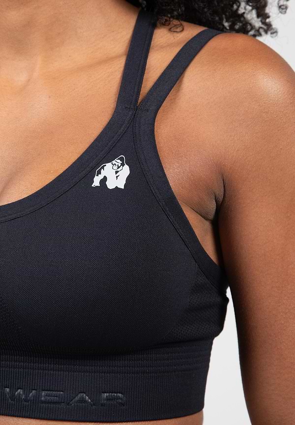 Whitney Seamless Sports Bra - Black