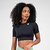 Whitney Seamless Crop Top - Black