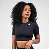 Whitney Seamless Crop Top - Black