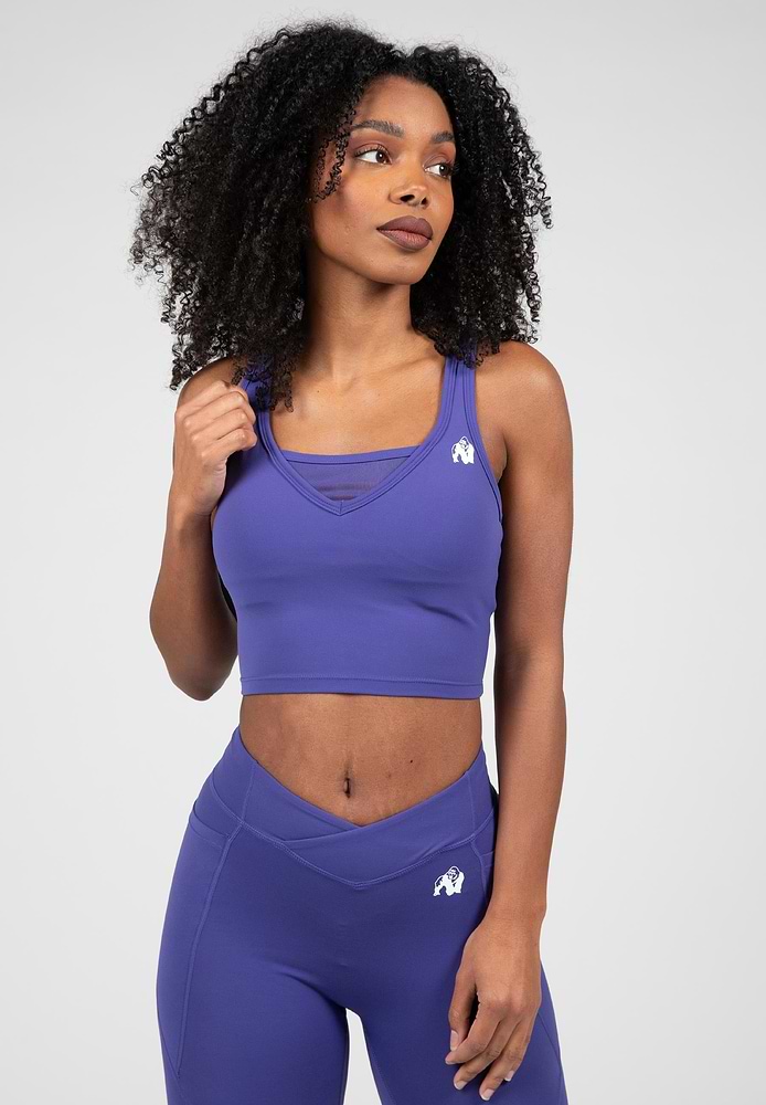 Willow Tank Top - Navy/Purple