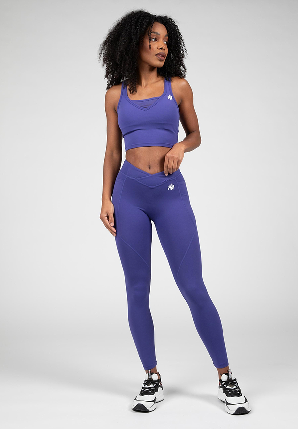 Willow Legging - Navy/Purple
