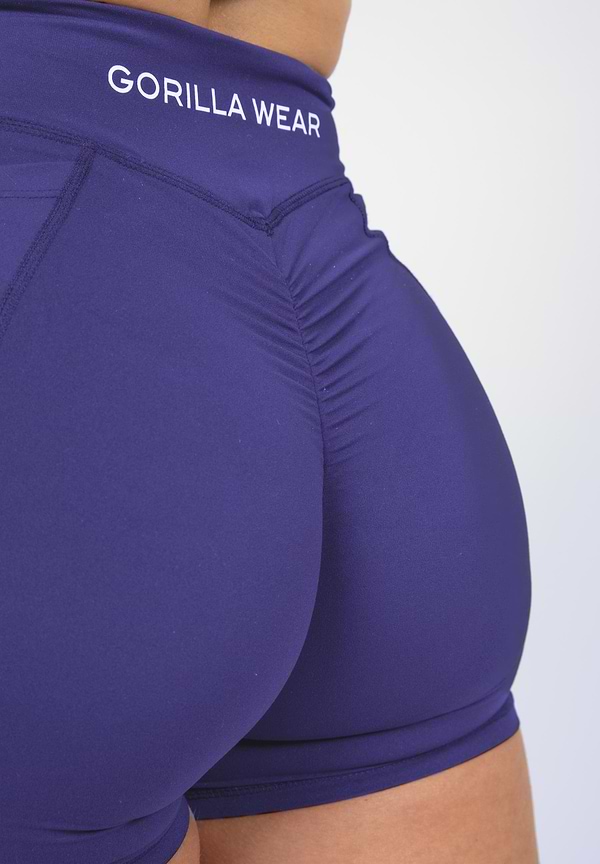 Willow Shorts - Navy/Purple