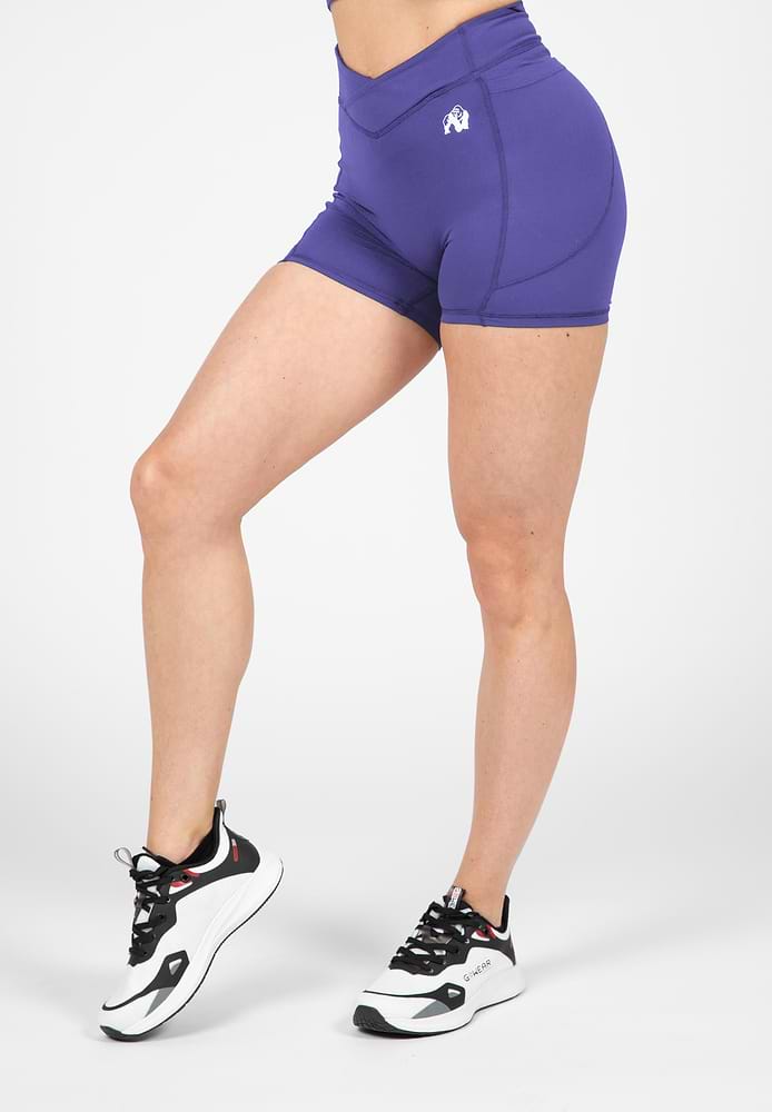 Willow Shorts - Navy/Purple