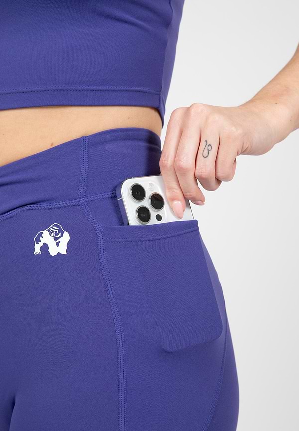 Willow Shorts - Navy/Purple
