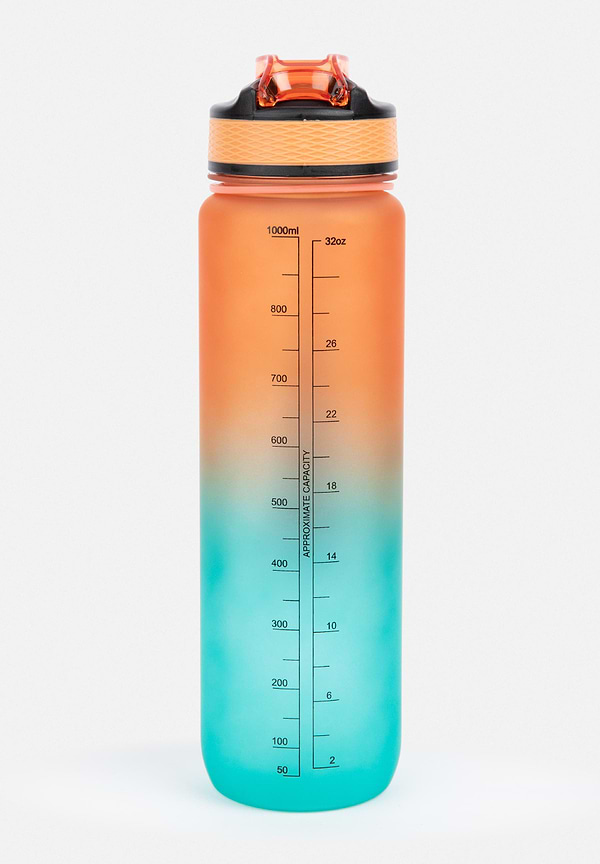 Gradient Water Bottle - Black/Orange
