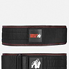 Gorilla Wear 4 Inch Premium Leather Lifting Belt - Black/Red